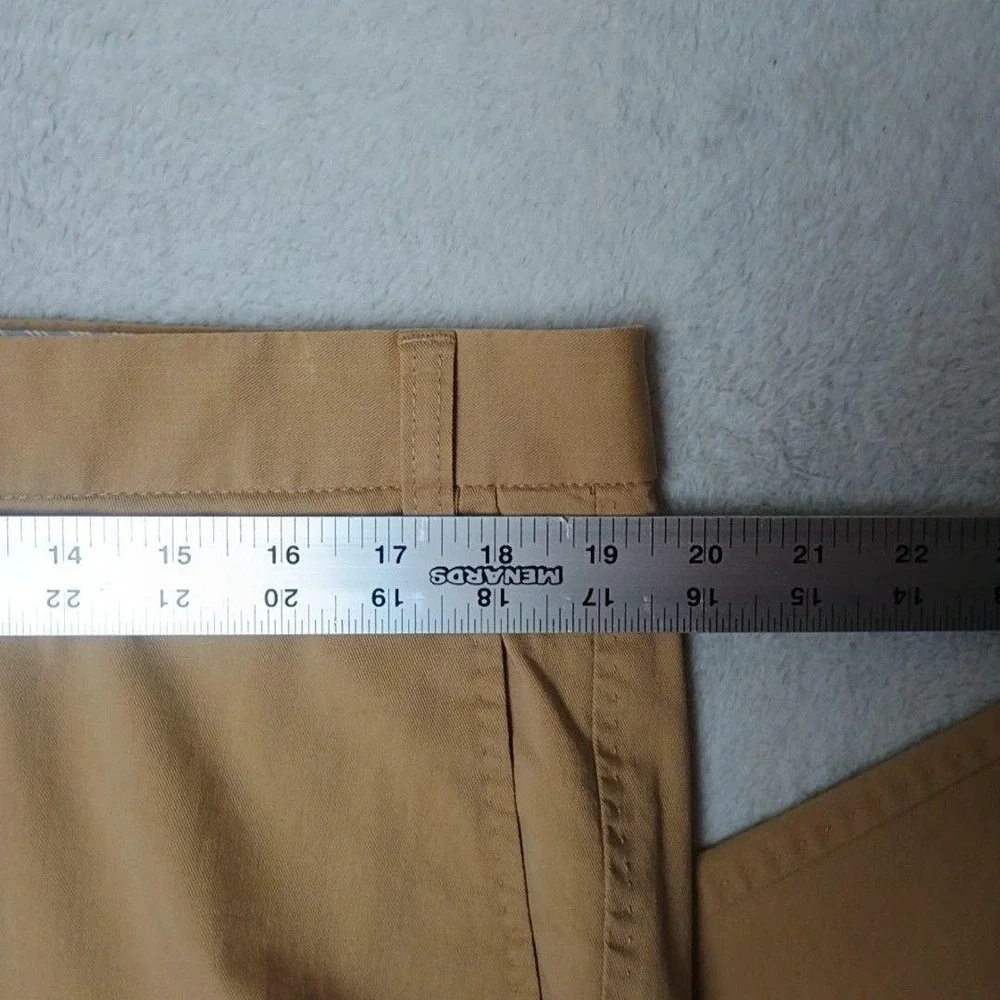 Paul Stuart Pants Men 38x30 Beige Dress Straight Flat Hartford Cotton Spandex